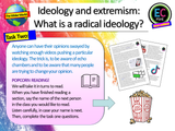 Extremism Radicalisation Ideology - Online PSHE Lesson