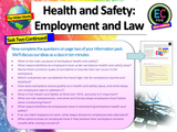 Health and Safety at Work - PSHE / Careers Lesson