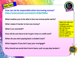 Responsible Personal Finances + Avoiding Debt PSHE Lesson