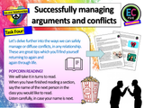 Managing Conflict and Arguments Successfully - PSHE Lesson