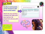 Social Anxiety Mental Health PSHE Lesson