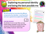 Exploring my identity PSHE Lesson (2 hours)