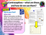 Contraception + Preventing STIs and Pregnancy (2 hour PSHE lesson)