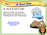 The Importance of Sleep - KS1/Year 2