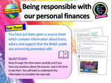 Responsible Personal Finances + Avoiding Debt PSHE Lesson