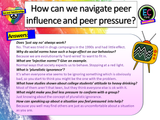 Peer Pressure + Peer Influence PSHE Lesson NEW