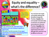Equality and Equity PSHE Lesson (2 hours)