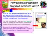 Prescription drugs and medicines safety PSHE lesson