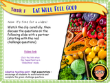Living a healthy lifestyle PSHE