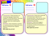 Cyber-bullying, Trolling and Online Safety