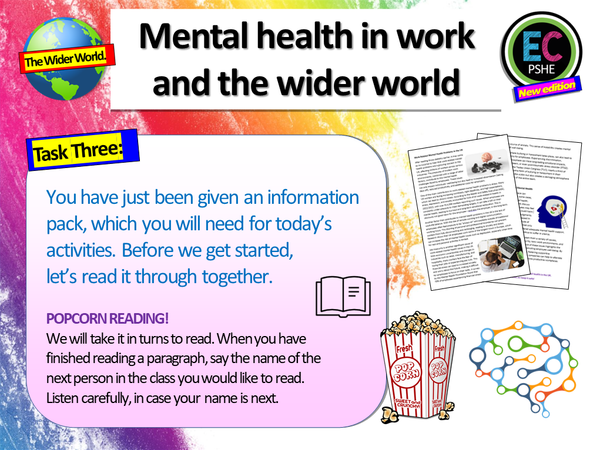 Mental Health Week 2024 - Mental Health in the Workplace PSHE Lesson ...