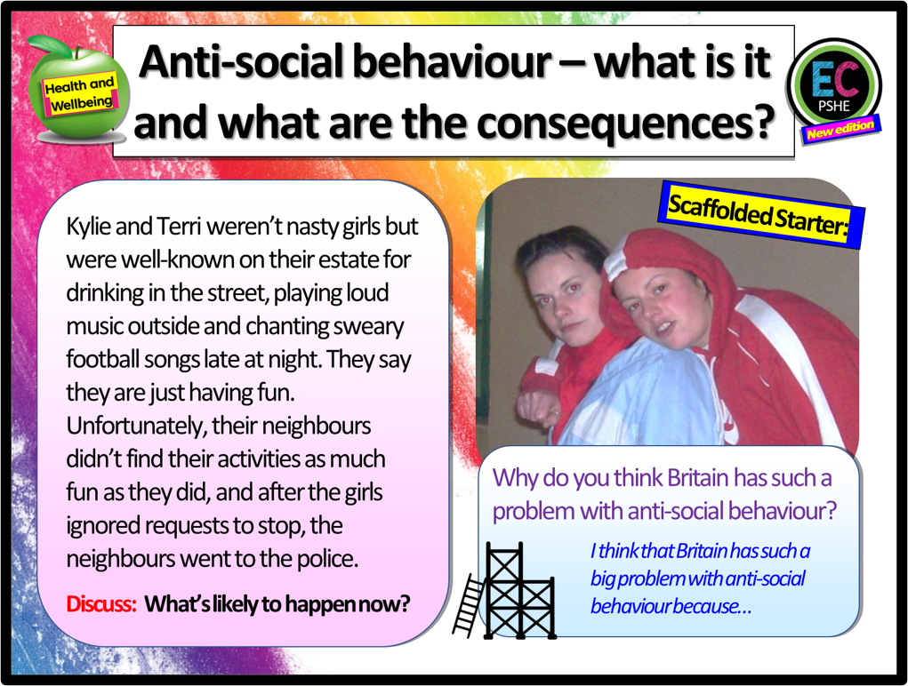 Anti-Social Behaviour PSHE lesson