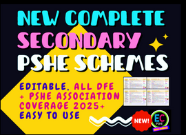 NEW 2026 RSHE COMPLETE KS3 KS4 PSHE PLANNING