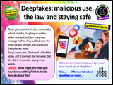 Deepfakes, Law and Safety PSHE Lesson