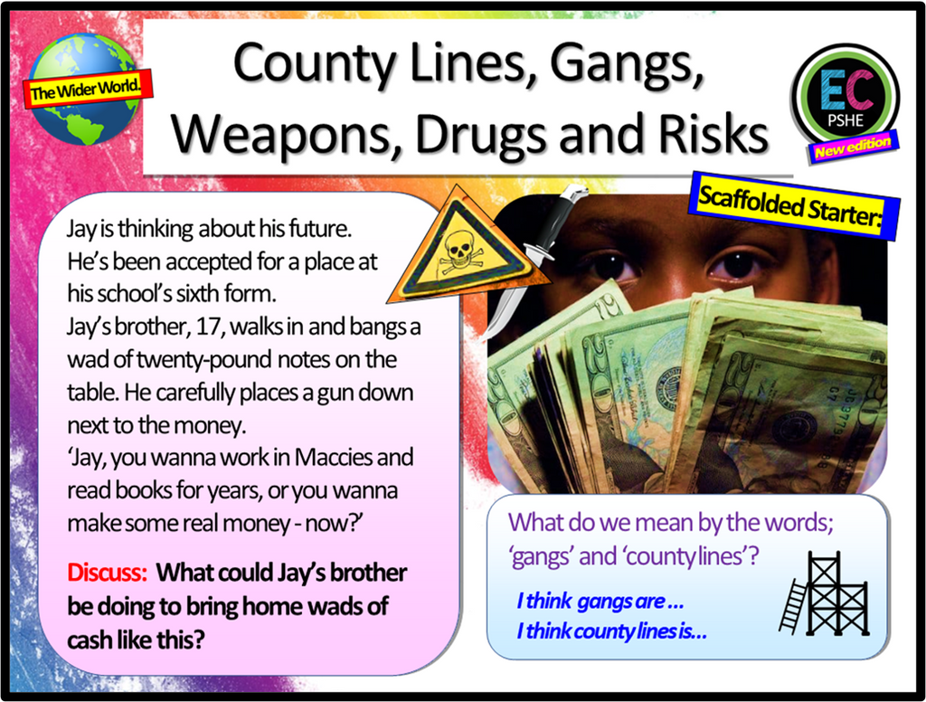 County Lines, Gangs, Weapons and Exploitation PSHE Lesson