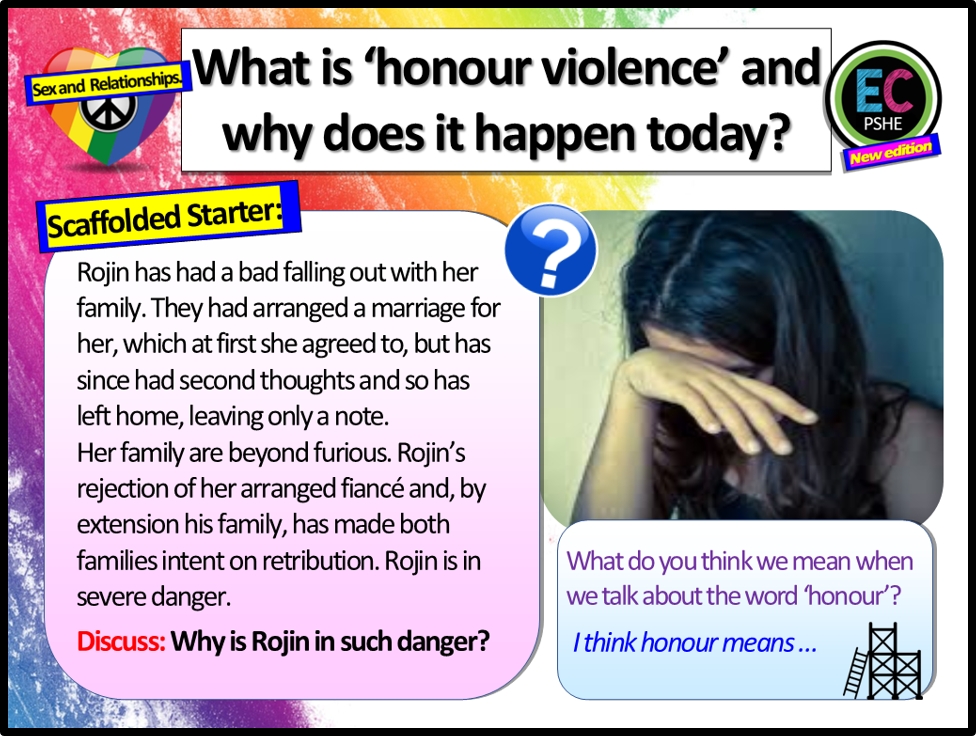 Honour Violence / Honour Killings PSHE Lesson