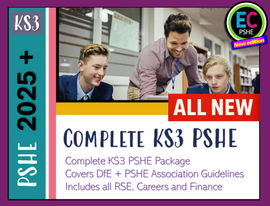 3 Year Pack : Complete Secondary PSHE + RSHE KS3 2026 NEW
