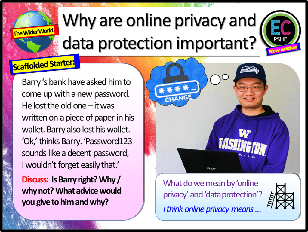 Online Privacy and Data Protection PSHE Lesson