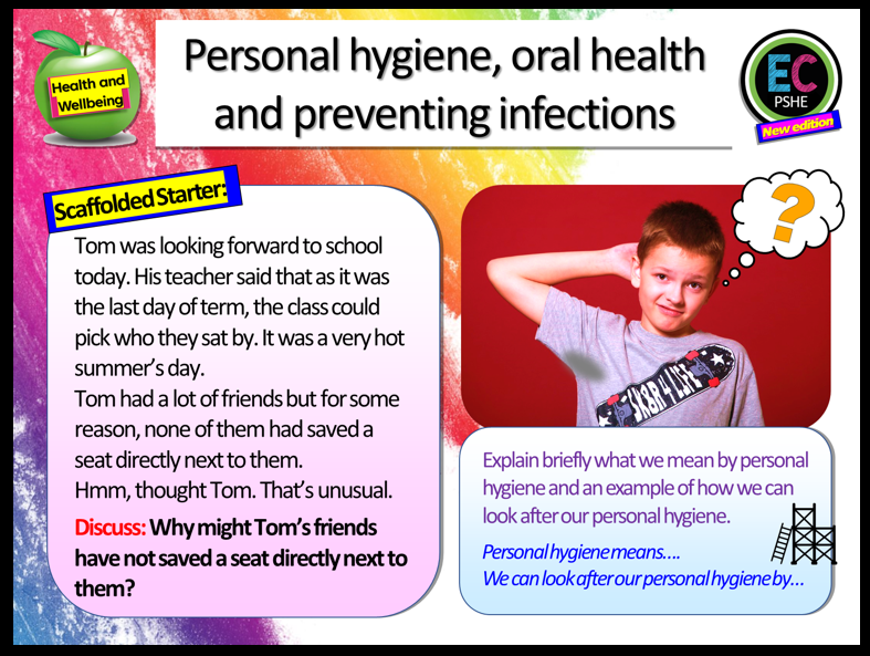 Personal Hygiene, Oral Health and prevention of Infections PSHE Lesson