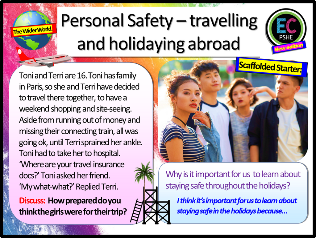 Personal Safety + Travelling Abroad PSHE Lesson