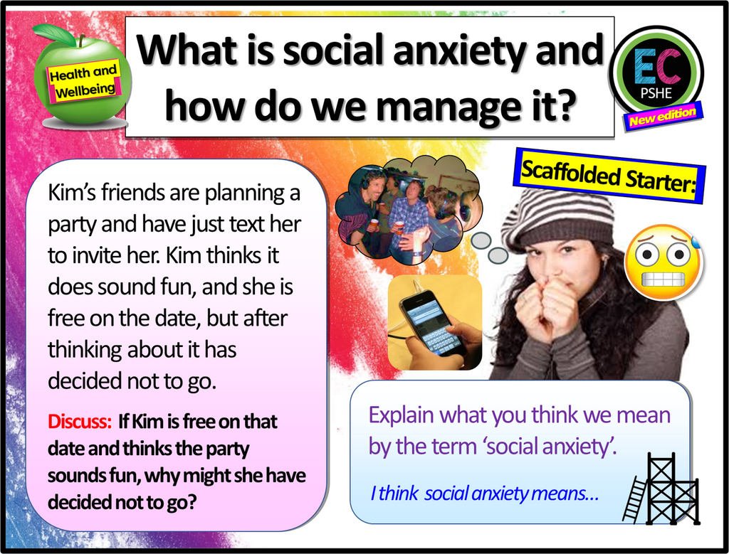 Social Anxiety Mental Health PSHE Lesson