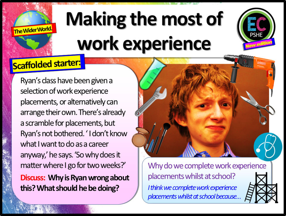 Why is work experience important? Careers / PSHE Lesson