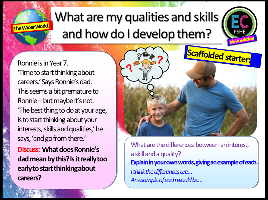 Careers Skills and Qualities KS3 PSHE Lesson