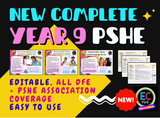 Year 9 PSHE / RSHE 2026 Curriculum (New)