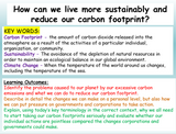 Sustainability and Carbon Footprints