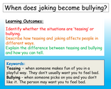 Teasing and Bullying KS3 PSHE Lesson (Lower ability & SEN)