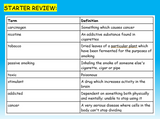 Smoking and second-hand smoke PSHE