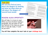 Smoking and second-hand smoke PSHE