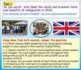 Immigration Reasons + Effects - Edexcel Citizenship