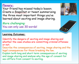 Sexting and Image Sharing PSHE