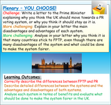 Voting Systems - First Past the Post and Proportional Representation