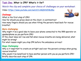 First Aid : CPR - PSHE Lesson