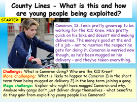 County Lines, Drugs and Gangs