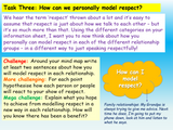 Showing respect to others