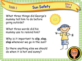 Sun safety - KS1 - Year 1