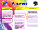 Prejudice and Discrimination Introduction Lesson