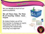 All About Recycling - KS1 - Year 1