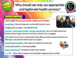 Accessing appropriate health services PSHE lesson