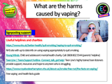 Vaping dangers PSHE Lesson
