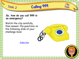 Accidents and Emergencies - Calling 999 -  KS1/Year 2
