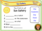 Sun safety - KS1 - Year 1