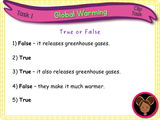 Climate change / global warming - KS1 - Year 1