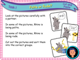 Polite words - KS1 - Year 1