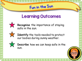 Sun safety - KS1 - Year 1