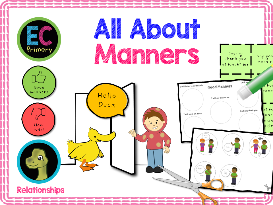 New! All About Manners - EYFS/Reception