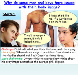 Male Body Image PSHE Lesson